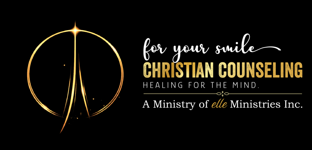 FOR YOUR SMILE CHRISTIAN COUNSELING Logo black Background 1024x492